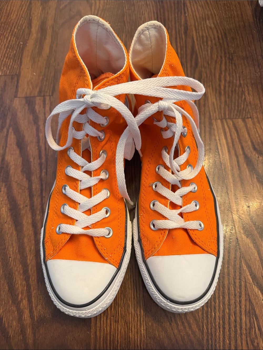 Orange High-Top Converse